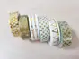 Set 6 Washi Tape Gold design, Folina, cu modele aurii