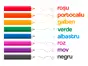 Sticker Culori, Folina, autoadeziv, multicolor, planșă medie, racletă de aplicare inclusă