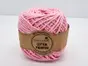 Sfoară bumbac roz deschis, Maccaroni Cotton Premium, fir de 2mm grosime, 100gr