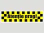Sticker antiderapant podea „Atenție la prag” pentru scări și praguri – 50x13 cm, set 2 buc