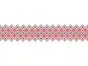 Set 5 Borduri decorative autoadezive, Folina 11, cu motive tradiţionale româneşti, role de  20x100 cm