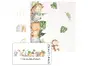 Sticker cameră copii, bordură verticală cu animale din junglă, 120x30 cm