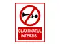 Sticker Claxonatul interzis 15x23 cm