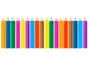 Sticker Creioane colorate, Folina, multicolor, 140 x 40 cm, planșă mare, racletă de aplicare inclusă