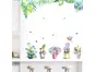 Stickere flori, Decor cu ghivece colorate