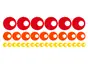 Stickere decorative Dots, Folina, multicolor, set 33 stickere