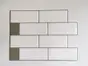 Faianţă autoadezivă 3D Smart Tiles Blanca, Folina, alb, set faianță 10 bucăţi