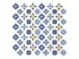 Faianţă 3D Smart Tiles, Damasc Emilia, Folina, model rustic albastru - set faianță 10 bucăţi