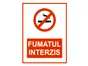 Sticker Fumatul interzis 15x23 cm