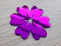 Set 10 stickere oglindă Floare, decorațiuni din oglindă acrilică mov