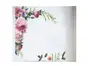 Sticker perete, Folina, decor floral mov, 80x80 cm
