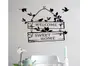 Sticker perete, Folina, Sweet home, negru, 30x35 cm