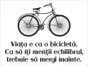 Sticker Bicicletă, Folina, cu text motivaţional, autoadeziv
