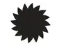 Sticker Floare, Folina, tip tablă de scris cu creta, negru
