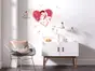 Sticker Violetta, Komar, decorațiune roz, planşă sticker de 50x70 cm