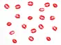 Stickere decorative buze, Folina, autoadezive, roşii, set 30 bucăți