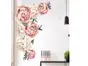 Stickere flori, Folina, decor bujori roz şi crem - 70x45 cm