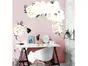 Stickere flori, Folina, decor floral crem