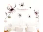 Stickere flori, Folina, decor floral gri, planşă cu 6 stickere