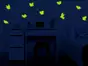 Stickere fosforescente Păsări, Folina, Glow in the dark, set 9 stickere, racletă de aplicare inclusă.