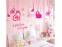 Stickere inimioare, Folina, decor roz