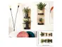 Stickere decorative Poliţe verticale cu plante verzi – pentru holuri și spații mici, 2 planşe 30x60 cm