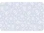 Suport farfurii masă Sienna, d-c-fix, PVC transparent cu floral, alb, 29 x 44 cm