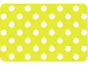 Suport farfurie masă Venito, d-c-fix, PVC, imprimeu buline, galben, 29 x 44 cm