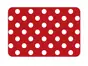Suport farfurie masă Venito, d-c-fix, PVC, roşu cu buline albe, 29x44 cm