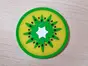 Set 12 bucăţi suport pahar, coaster din silicon, verde, 8 cm