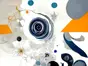 Fototapet Abstract Geometric Art, decor cameră tineret, birou, 312x219 cm