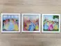 Set 3 Tablouri cu Prinţesele Disney, AGDesign, decoraţiune perete cameră fetiță