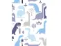 Tapet cameră băiat, imprimeu dinozauri, Grandeco LL10021