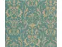 Tapet clasic verde mentă cu model bej auriu, Ornamenta 95503