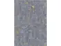 Tapet imitaţie decorativă gri cu inserţii aurii, Erismann Imitations 1017910