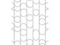 Tapet modern alb, Ugepa, model geometric argintiu, Galactik M24000
