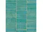 Tapet modern verde turcoaz cu model geometric auriu, Aurum 57403