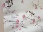 Tapet PVC autoadeziv flori roz Garden Bird