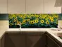 Autocolant perete Floarea soarelui, Folina, vinil lavabil, rezistent la umiditate şi căldură, rolă de 80x200cm