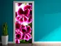 Autocolant uşă Geranium, Folina, model multicolor, dimensiune autocolant 92x205 cm