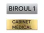 Plăcuță personalizată gravată pentru birouri, spații comerciale, firme și instituții, 15x5 cm