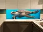 Autocolant perete Sea Turtle, Folina, model multicolor, dimensiune autocolant 200x80cm