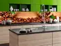 Autocolant perete backsplash, Dimex, model Boabe cafea, maro, rezistent la apă şi căldură, rolă de 60x350 cm