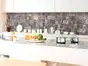 Autocolant perete backsplash, Dimex Tiles Wall, model piatră gri, rezistent la apă şi căldură, rolă de 60x350 cm