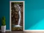 Autocolant uşă Cascadă 2, Folina, model cu peisaj, dimensiune autocolant 92x205 cm