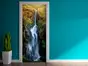 Autocolant uşă Cascadă 3, Folina, model multicolor, dimensiune autocolant 92x205 cm