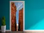 Autocolant uşă Grand Canion, Folina, culoare maro, dimensiune autocolant 92x205 cm