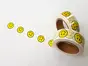 Bandă adezivă Washi Tape Emoji, Folina, model Smile, rolă bandă adezivă 15 mmx10 m