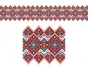 Set 5 Borduri decorative autoadezive, Folina 24, cu motive tradiţionale româneşti, multicolore. 10x100 cm