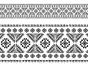 Set 5 Borduri decorative autoadezive, Folina 29, cu motive tradiţionale româneşti, 10x100 cm